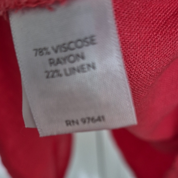 J. Jill Vibrant Coral Button-Down Shirt - Picture 3 of 5